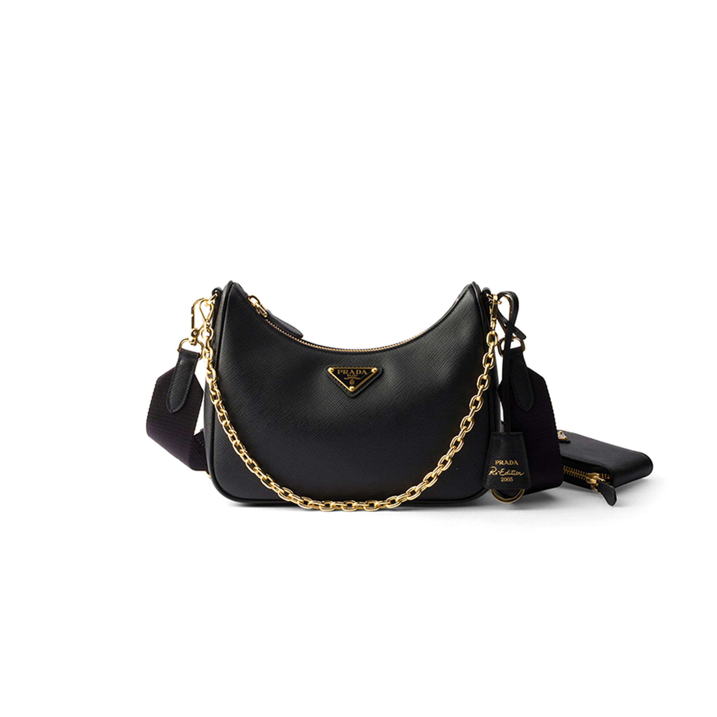 PRADA RE-EDITION 2005 SAFFIANO LEATHER BAG 1BH204 (22*18*6cm)